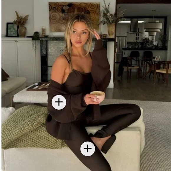 Sold Out Online Airlift Disco Daze Onesie In Espresso Size Medium - Picture 8 of 12